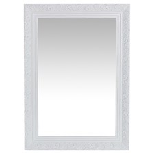 Matt White Jaslyn Ornate Mirror