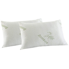 Bamboo-Blend Memory Foam Pillows (Set of 2)