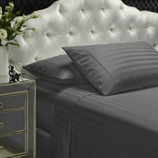 Striped Damask 1200TC Cotton-Blend Sheet Set