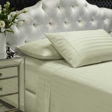 Striped Damask 1200TC Cotton-Blend Sheet Set