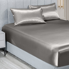 Cicero Satin Fitted Sheet Set