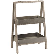 Hackett Acacia & Cement Shelf Unit