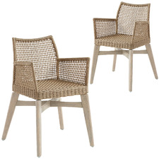 Janis Rope Outdoor Armchairs (Set of 2)