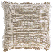 Beige Carmi Cotton-Blend Cushion