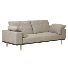Charlotte Natural Legs 3-Seater Sofa
