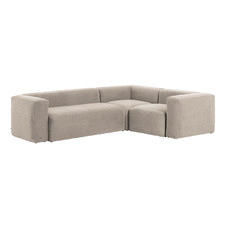 Beige Catalina 4 Seater Chenille Sofa