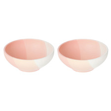 Pink Elana 24cm Ceramic Serving Bowls (Set of 2)