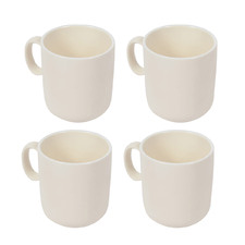 Beige Selena 375ml Ceramic Mugs (Set of 4)