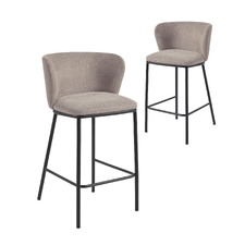 65cm Claire Chenille Barstools (Set of 2)