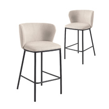 65cm Claire Chenille Barstools (Set of 2)