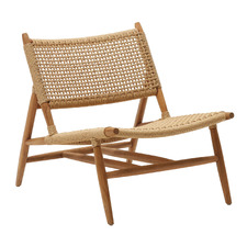 Hilde Teak Wood Outdoor Lounge Chair