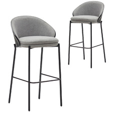 77cm Hudson Upholstered Barstools (Set of 2)