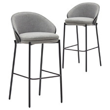 65cm Hudson Upholstered Barstools (Set of 2)