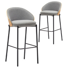 65cm Hudson Upholstered Barstools (Set of 2)