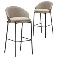 65cm Hudson Upholstered Barstools (Set of 2)