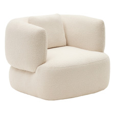 Cream Penelope Boucle Armchair