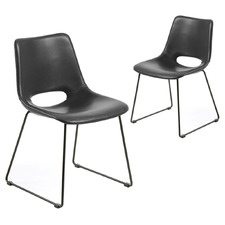 Masie PU Leather Dining Chairs (Set of 2)