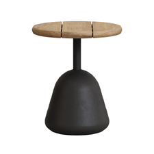 Ferdin Round Acacia Wood Outdoor Side Table
