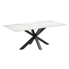 Laurent Marble-Look Dining Table