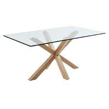 Laurent Tempered Glass Dining Table
