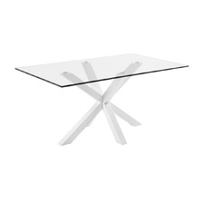 Laurent Tempered Glass Dining Table