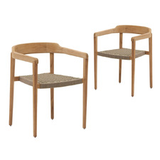 Savannah Outdoor Dining Chairs (Set of 2)