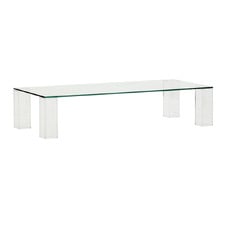Chauncey Rectangular Glass Coffee Table