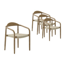 Windsor Acacia Wood Outdoor Dining Chairs (Set of 4)