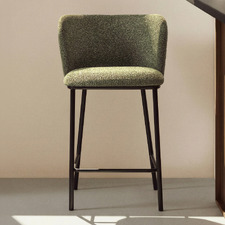 65cm Zoe Chenille Bar Stool