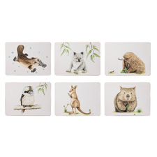 6 Piece Kids' Bush Buddies Placemat Set