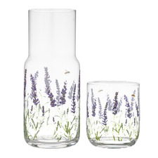 2 Piece Lavender Fields Carafe & Tumbler Set