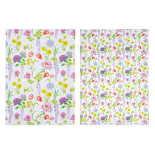 2 Piece Botanical Symphony Cotton Kitchen Towel Set