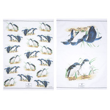 2 Piece Australian Birds Penguin Kitchen Towel Set