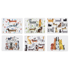 6 Piece Canine Capers Placemat Set