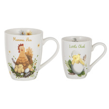 2 Piece Mother Hen Mini Me Mug Set