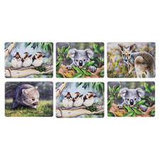 6 Piece Babies of the Bush Placemat Set