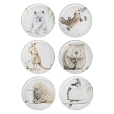 6 Piece Bush Buddies Glass Magnet Set
