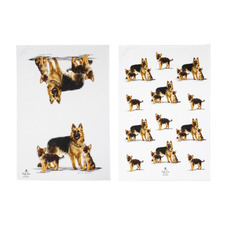 2 Piece German Shepherd Puppy Love Kitchen Towel Set