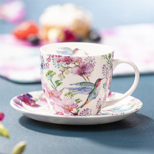 Birds & Blooms 260ml Teacup & Saucer Set
