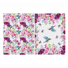 2 Piece Birds & Blooms Kitchen Towel Set