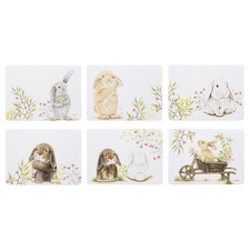 6 Piece Bunny Tales Placemat Set