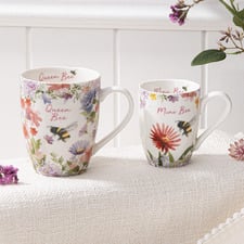 2 Piece Mini Me Queen & Liittle Bee Mug Set