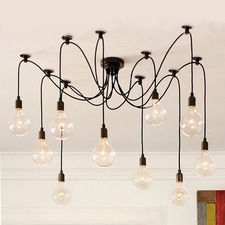 Replica 10 Head Thomas Edison Bulb Chandelier Pendant