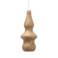 Fermetti Bulb D Replica Wooden Pendant Light