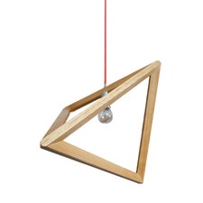Replica Triangle Wood Pendant