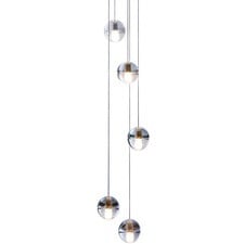 Bocci 14.5 Replica Iron and Crystal Pendant Light