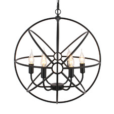 Foucault's Orb Replica Iron Chandelier