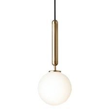 Milky Brass Pendant Light
