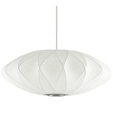 George Nelson Criss Cross Replica Steel Saucer Pendant Light