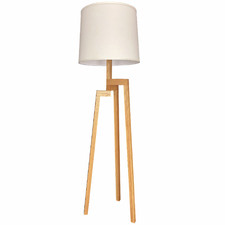 Harper Ash Wood Tripod Floor Lamp